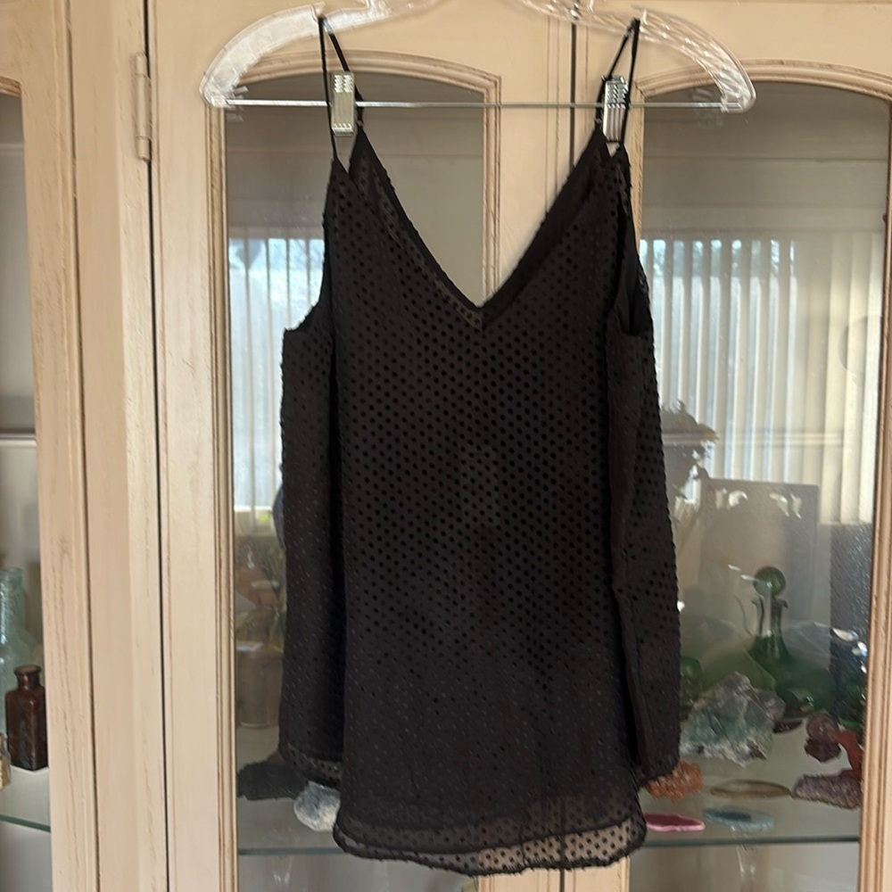 Express black dotted camisole size medium